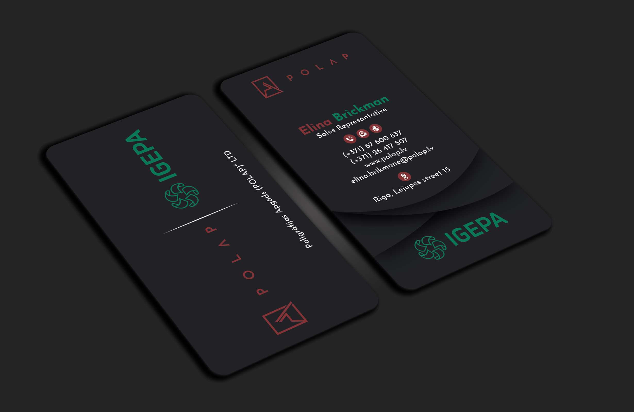 Business Card Design by DesignerShahadat for SIA Poligrafijas Apgads POLAP | Design #31867677