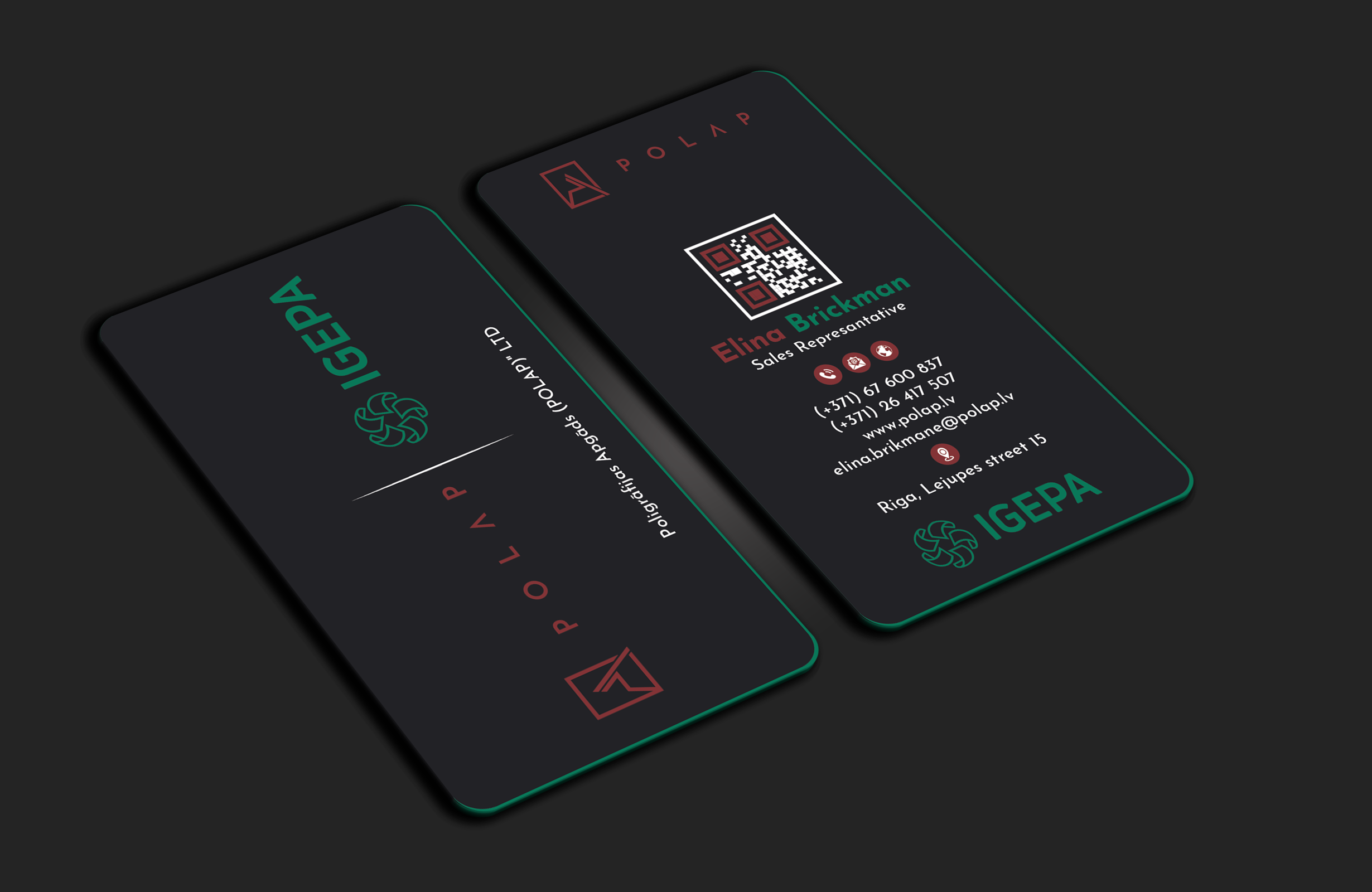 Diseño de Tarjeta de Presentación por DesignerShahadat para SIA Poligrafijas Apgads POLAP | Diseño #31867684