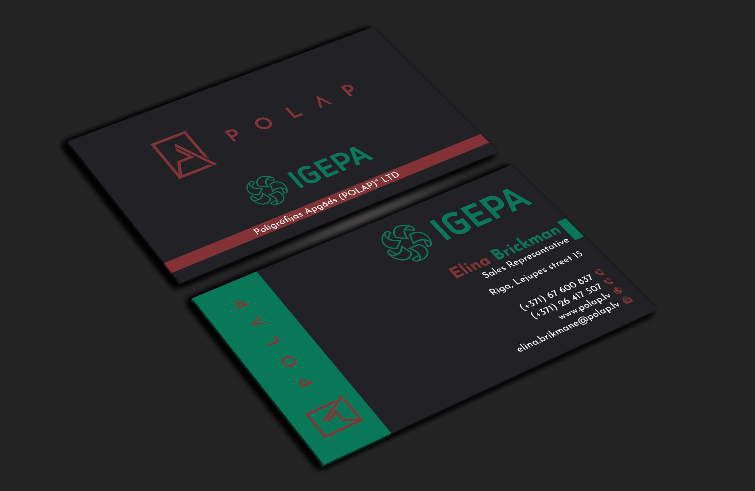Business Card Design by DesignerShahadat for SIA Poligrafijas Apgads POLAP | Design #31867817