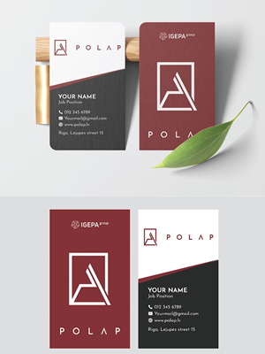 Design de Carte de Visite par Design_Duo pour SIA Poligrafijas Apgads POLAP | Design #31874596