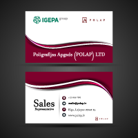 Business Card Design by Pixelia for SIA Poligrafijas Apgads POLAP | Design: #31873471