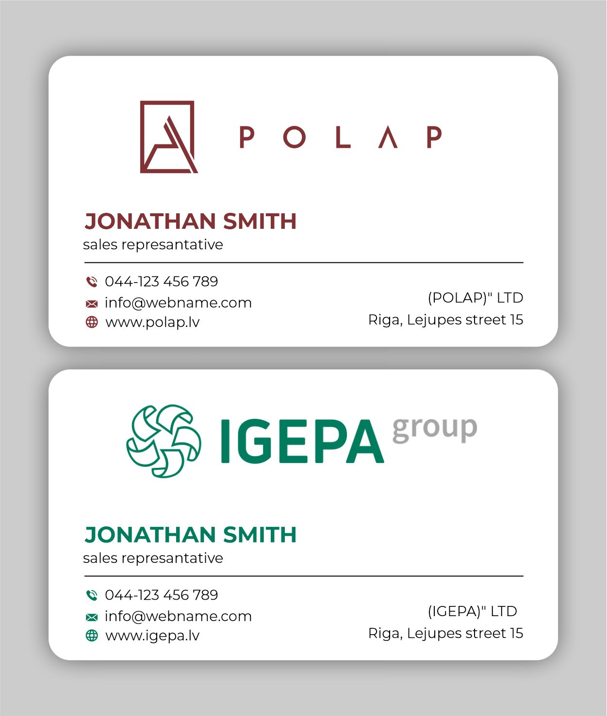 Business Card Design by spks for SIA Poligrafijas Apgads POLAP | Design #31887684