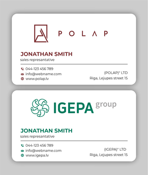 Design de Carte de Visite par spks pour SIA Poligrafijas Apgads POLAP | Design #31887684