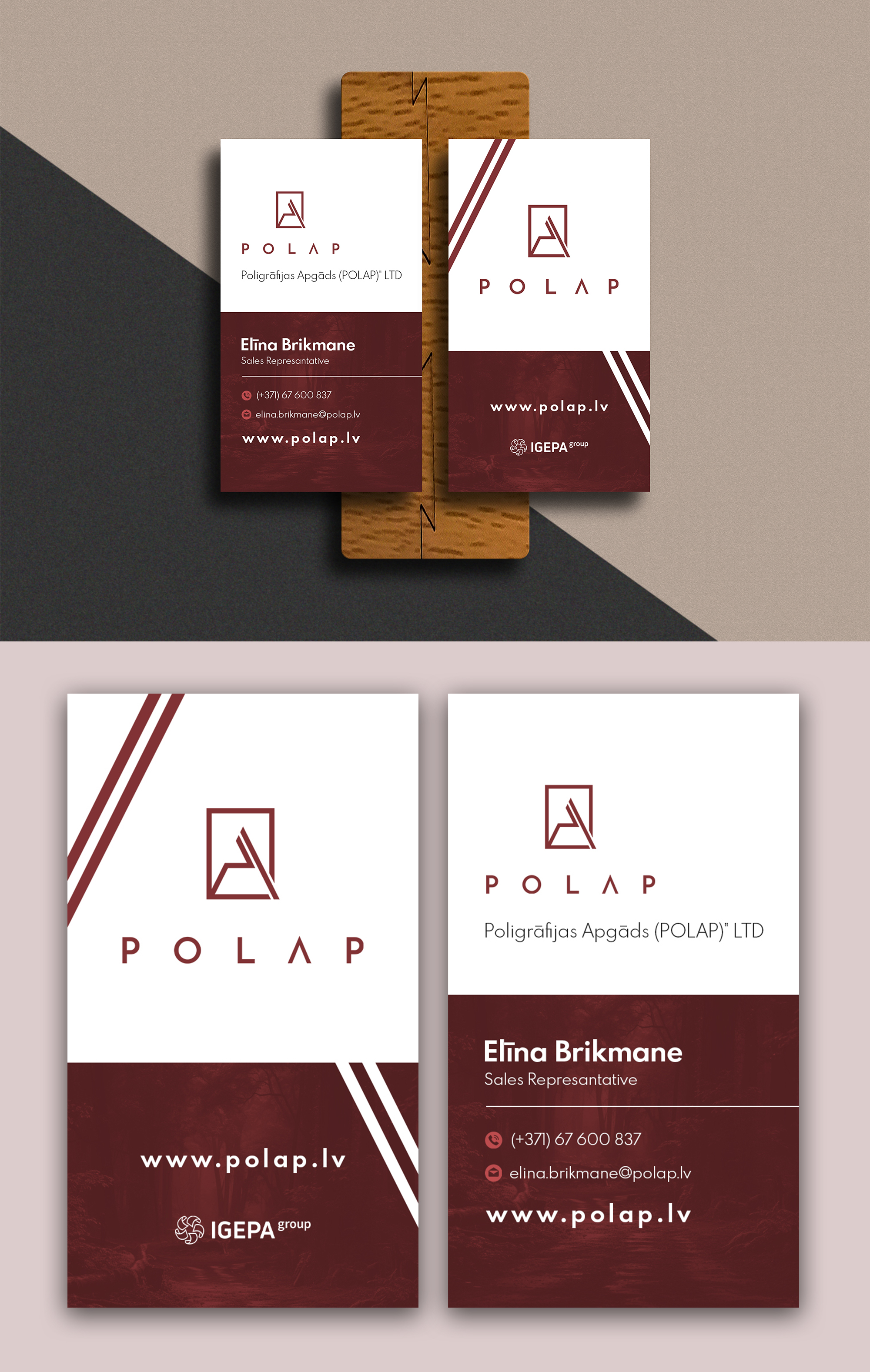 Business Card Design by debdesign for SIA Poligrafijas Apgads POLAP | Design #31867048