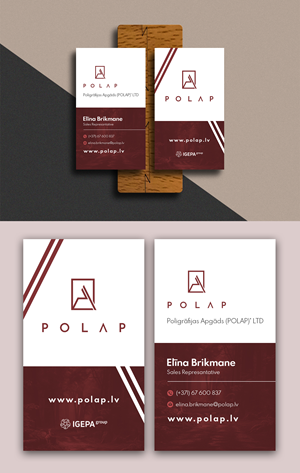 Business Card Design by debdesign for SIA Poligrafijas Apgads POLAP | Design: #31867048