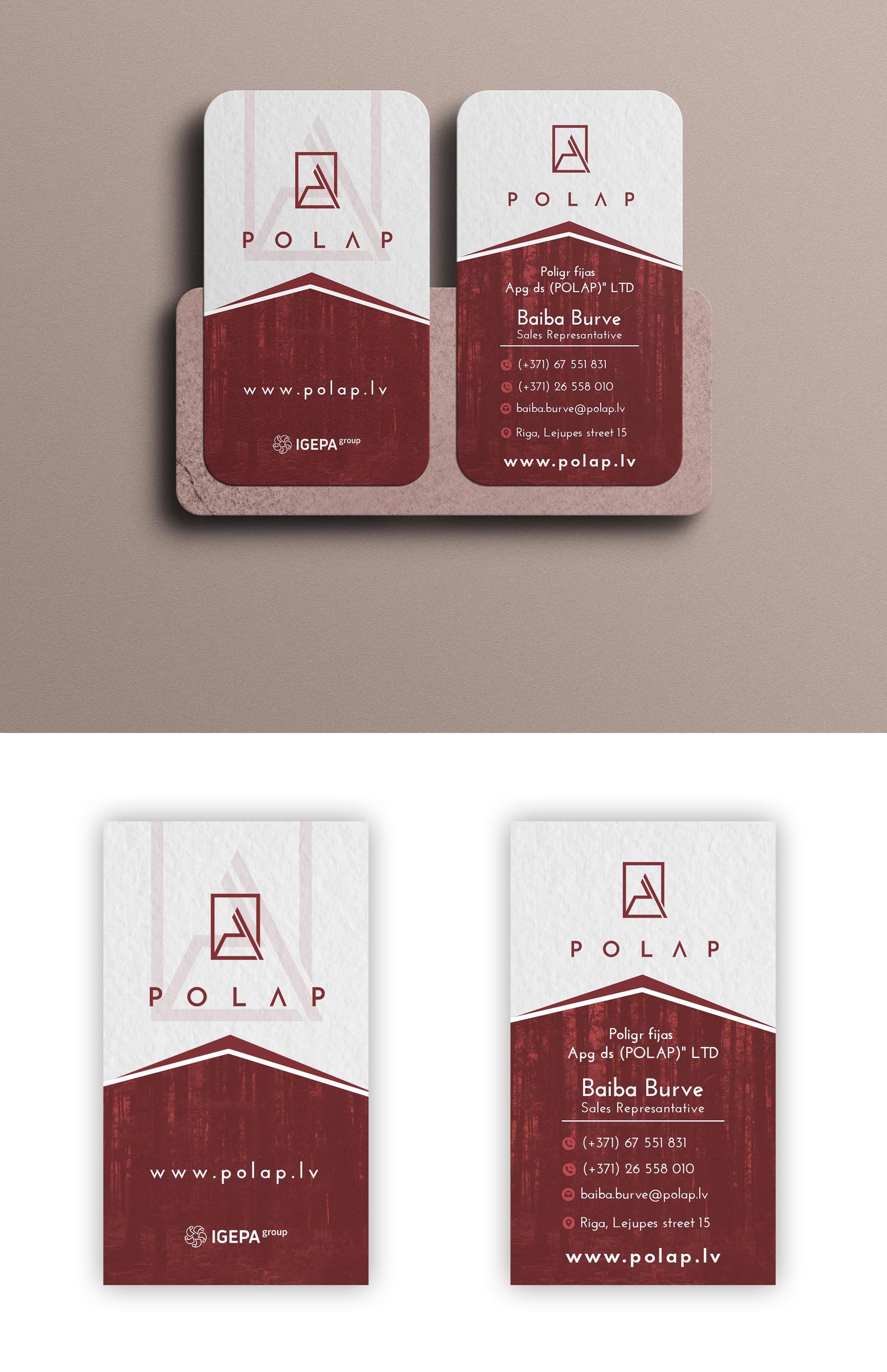 Business Card Design by debdesign for SIA Poligrafijas Apgads POLAP | Design #31867734