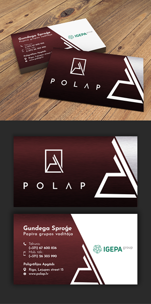 Visitenkarten-Design von debdesign für SIA Poligrafijas Apgads POLAP | Design: #31867931