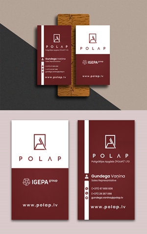 Visitenkarten-Design von debdesign für SIA Poligrafijas Apgads POLAP | Design: #31867993