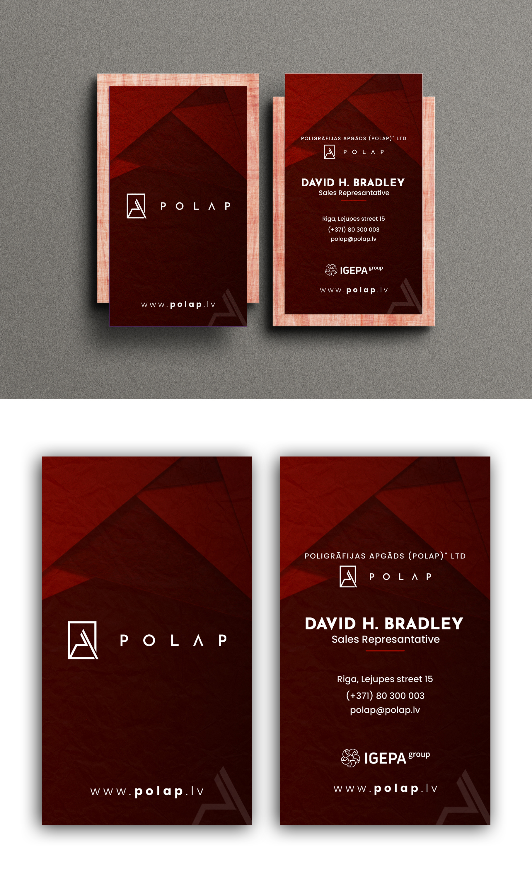 Business Card Design by debdesign for SIA Poligrafijas Apgads POLAP | Design #31868181