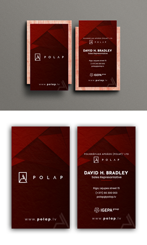 Visitenkarten-Design von debdesign für SIA Poligrafijas Apgads POLAP | Design: #31868181