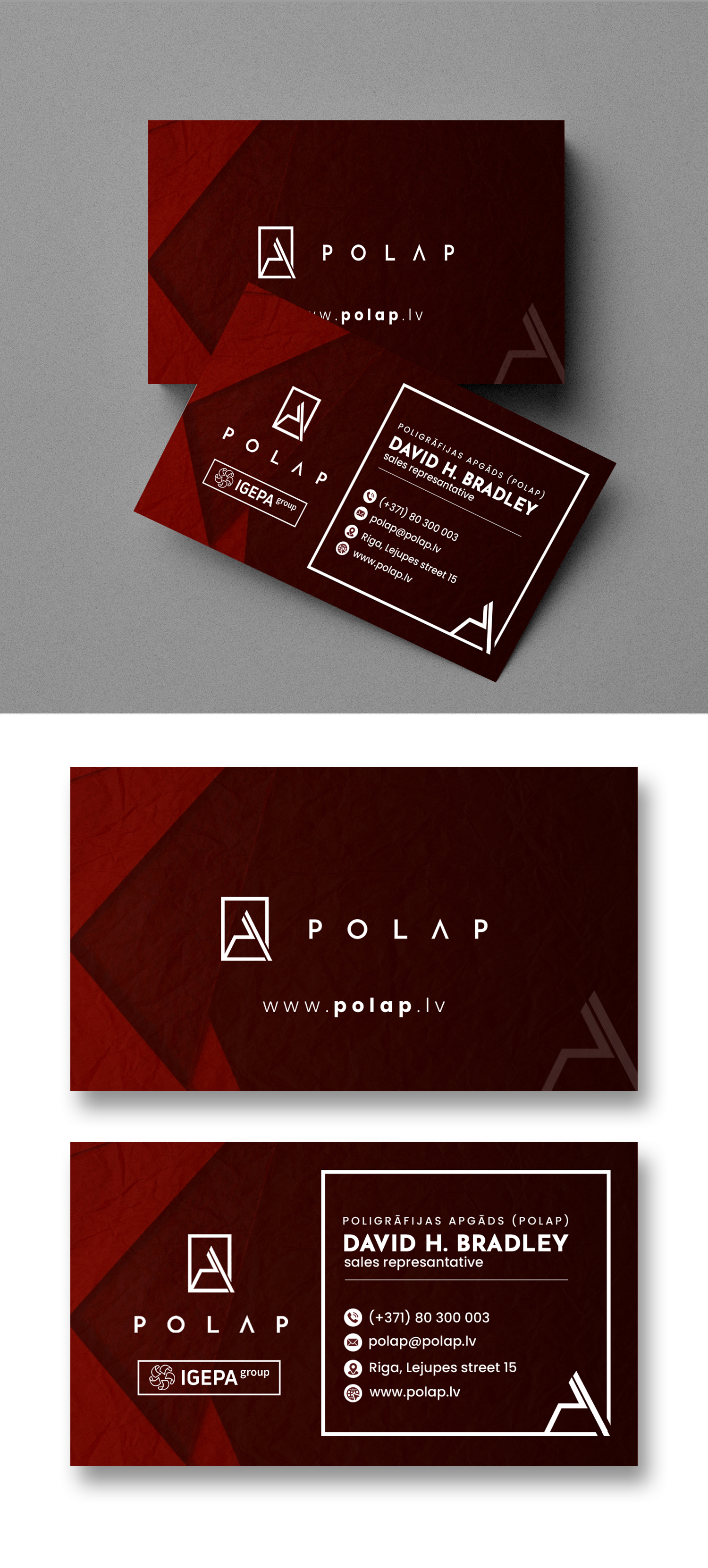 Business Card Design by debdesign for SIA Poligrafijas Apgads POLAP | Design #31868182