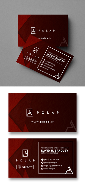 Visitenkarten-Design von debdesign für SIA Poligrafijas Apgads POLAP | Design: #31868182