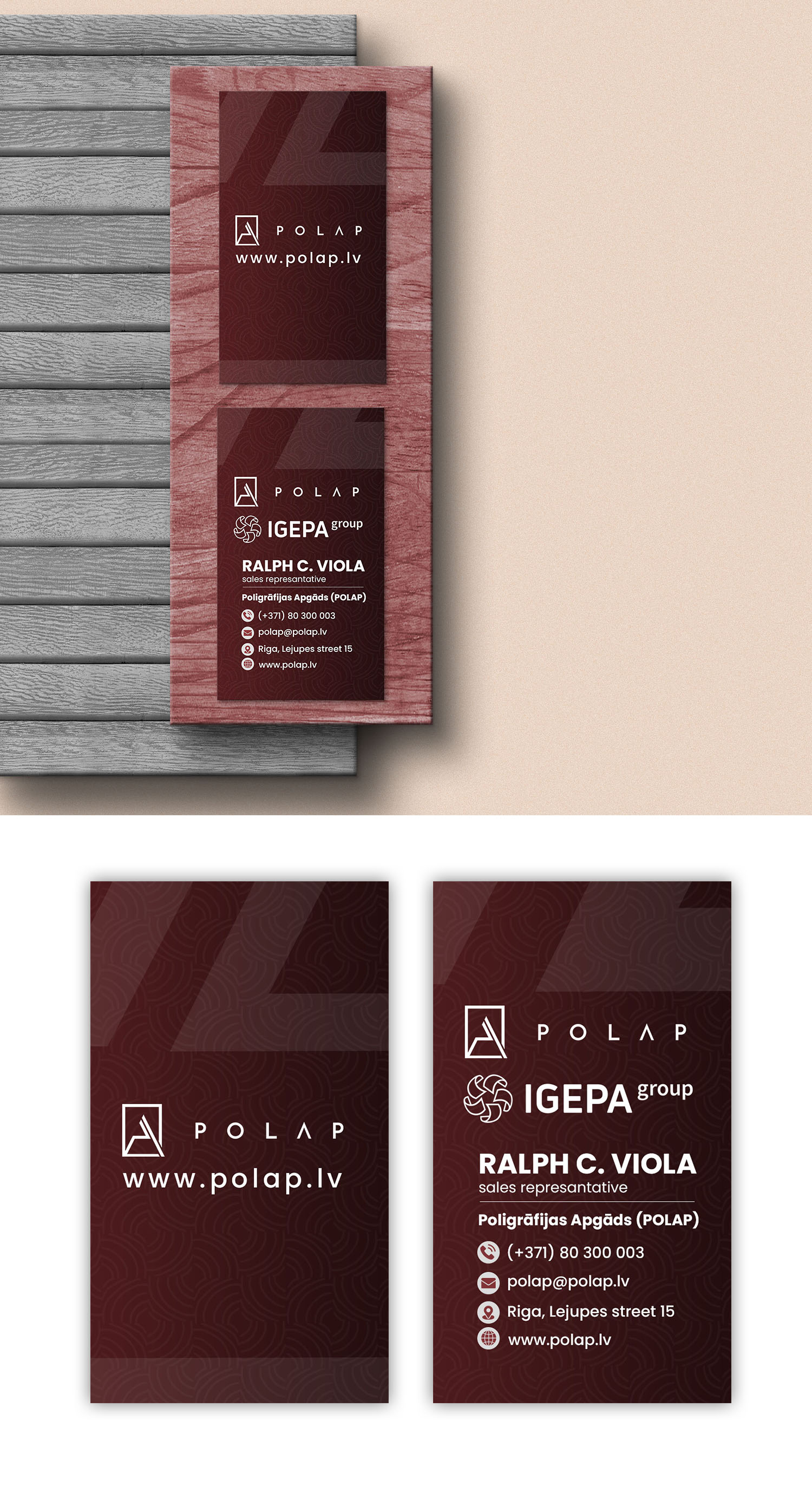 Business Card Design by debdesign for SIA Poligrafijas Apgads POLAP | Design #31868381