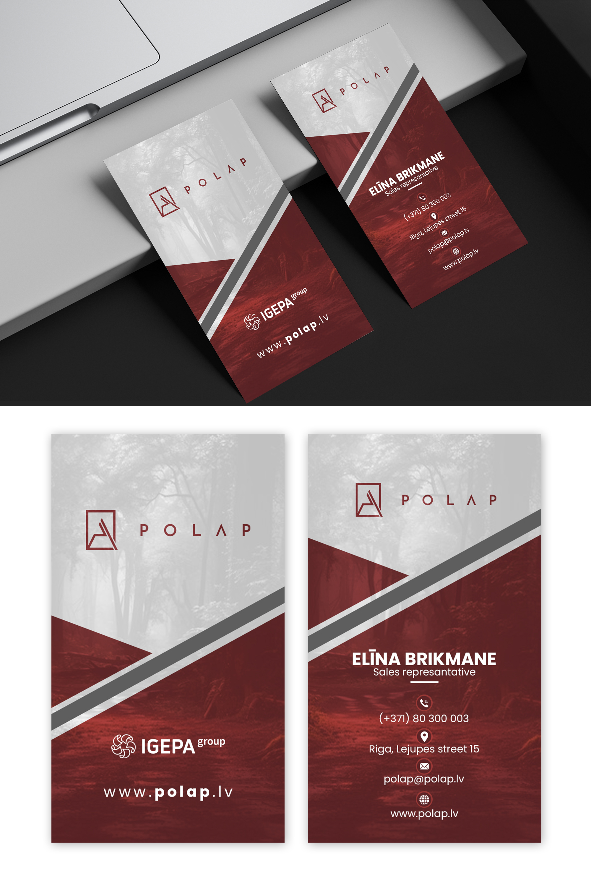 Business Card Design by debdesign for SIA Poligrafijas Apgads POLAP | Design #31869569