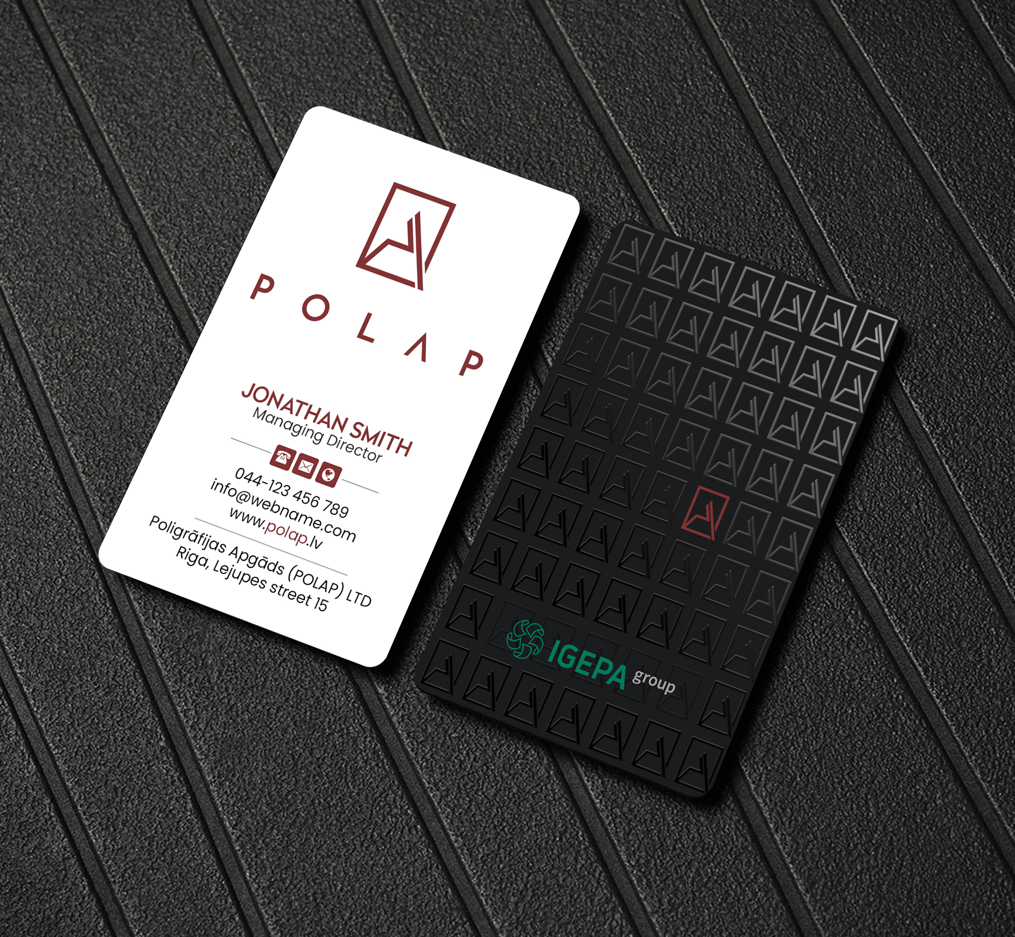 Business Card Design by Creations Box 2015 for SIA Poligrafijas Apgads POLAP | Design #31881956