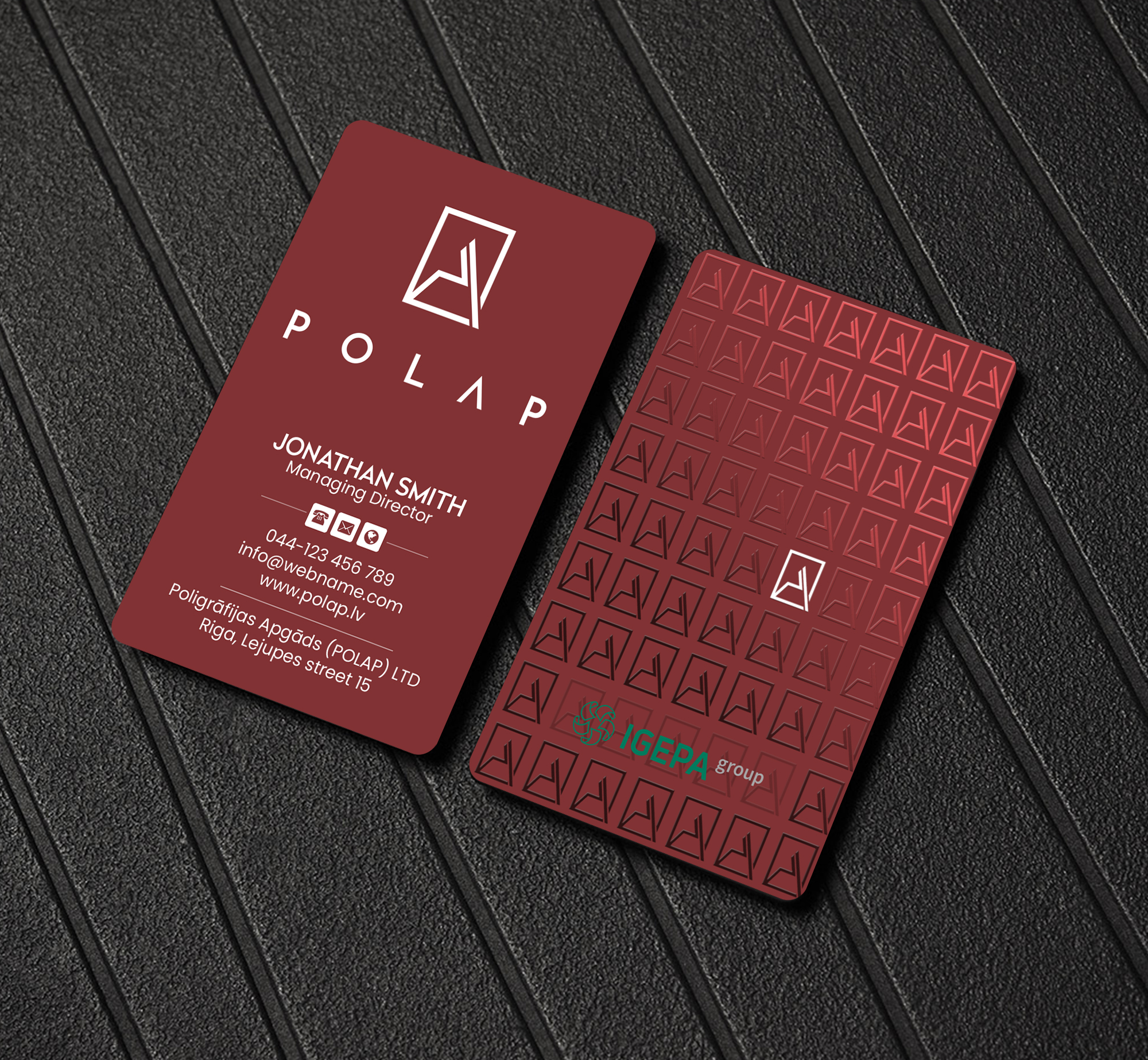Business Card Design by Creations Box 2015 for SIA Poligrafijas Apgads POLAP | Design #31881958