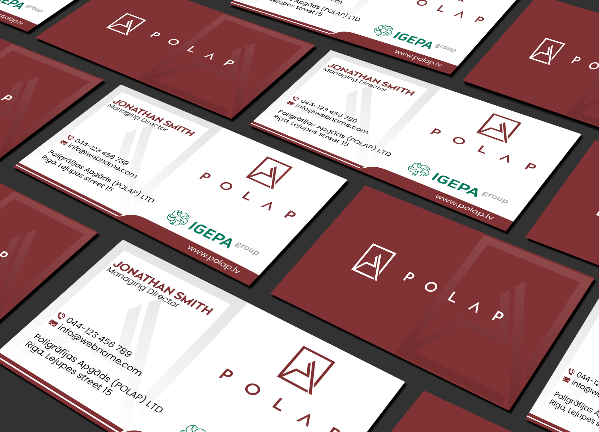 Business Card Design by Creations Box 2015 for SIA Poligrafijas Apgads POLAP | Design #31881959