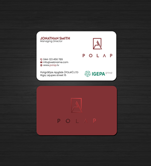 Business Card Design by Creations Box 2015 for SIA Poligrafijas Apgads POLAP | Design: #31881975