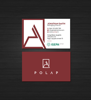Business Card Design by Creations Box 2015 for SIA Poligrafijas Apgads POLAP | Design: #31881976