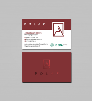 Business Card Design by Creations Box 2015 for SIA Poligrafijas Apgads POLAP | Design: #31889675