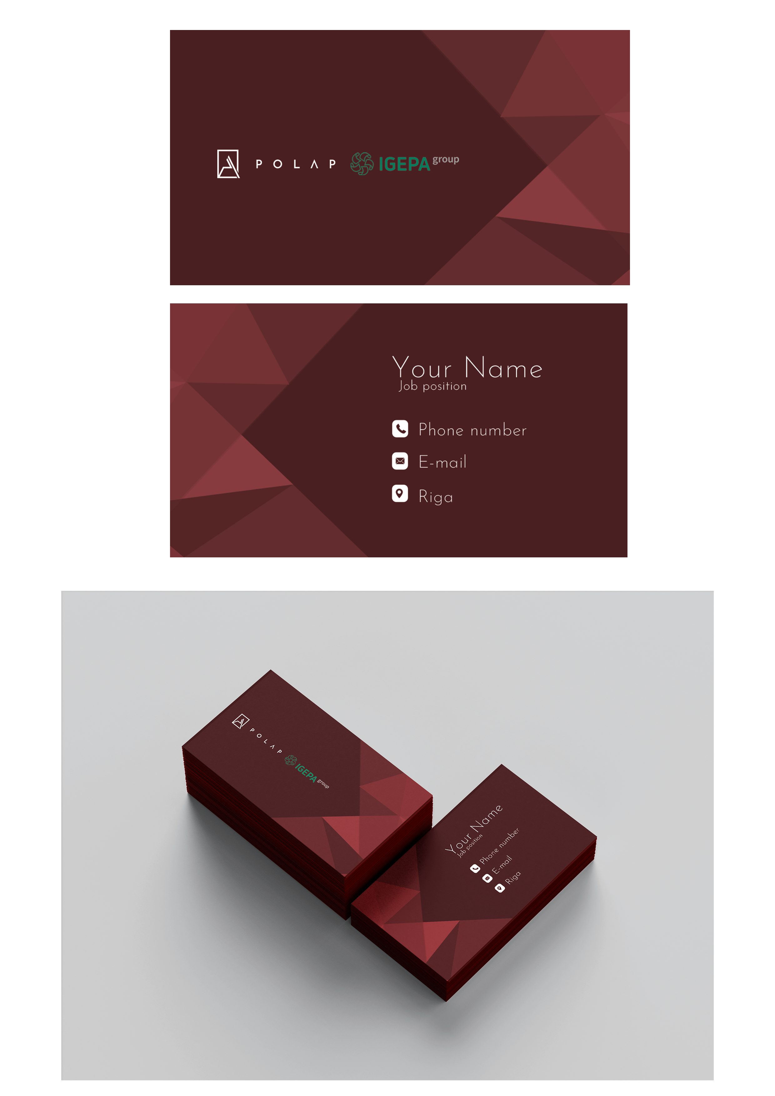 Business Card Design by Nguyen Tuan for SIA Poligrafijas Apgads POLAP | Design #31929872