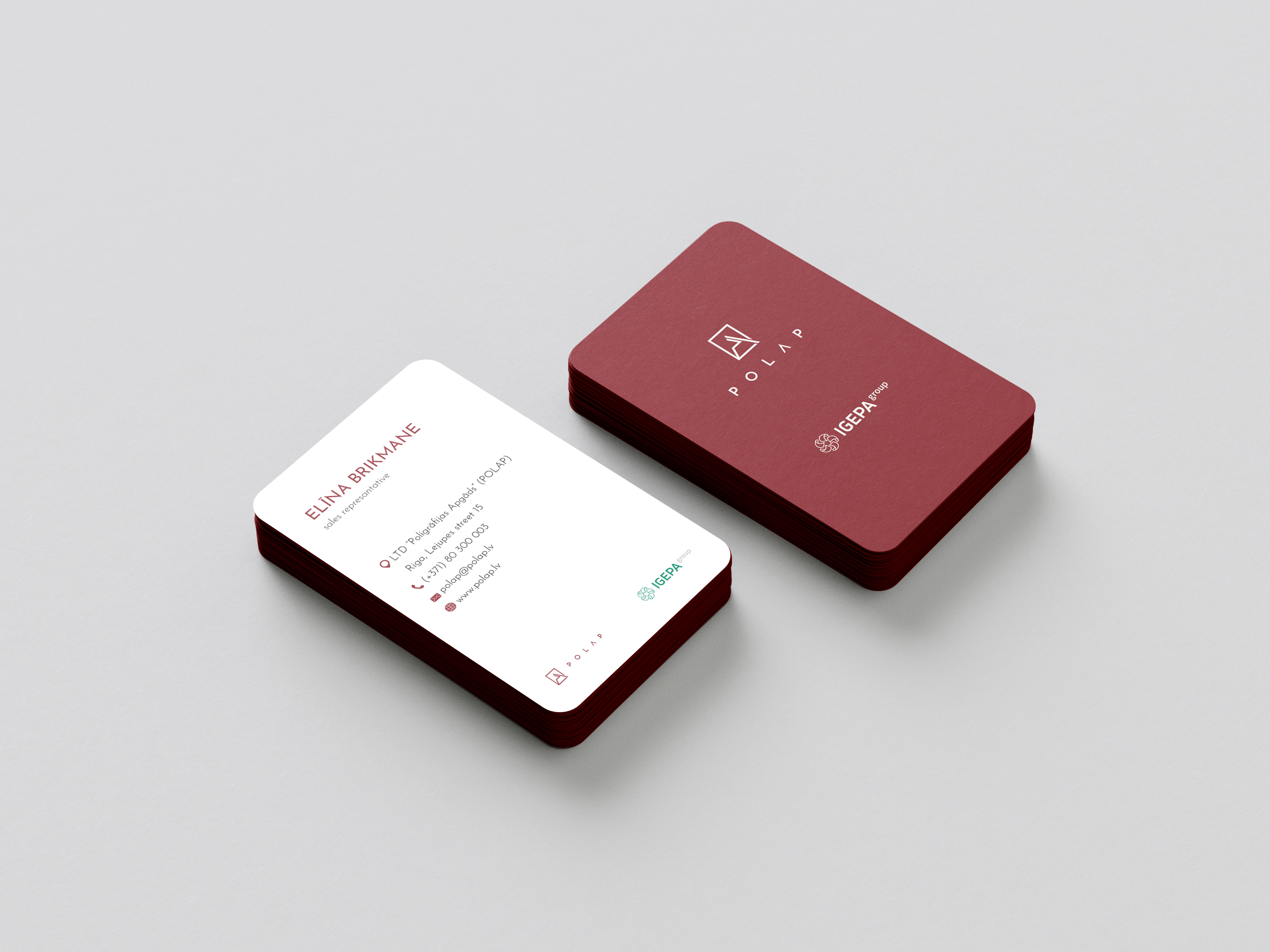 Business Card Design by banedsgn for SIA Poligrafijas Apgads POLAP | Design #31906278