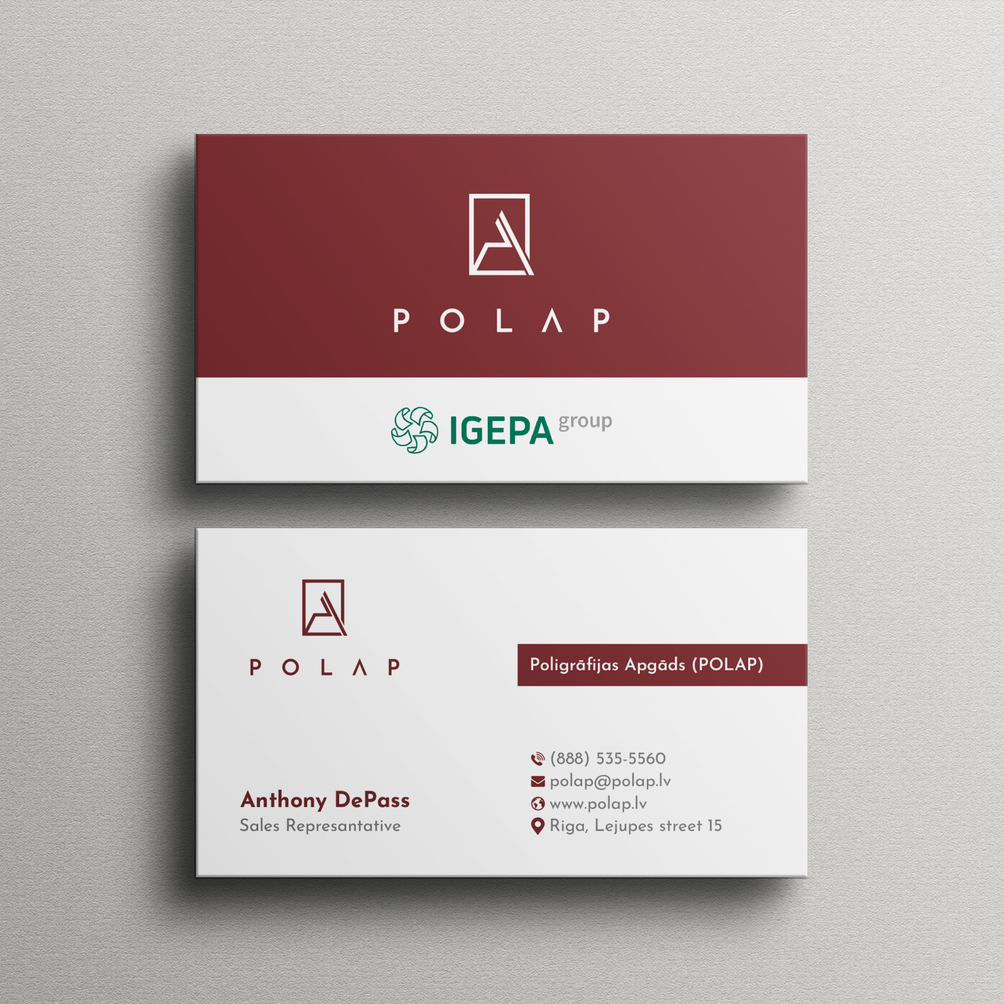 Business Card Design by Bikash Das for SIA Poligrafijas Apgads POLAP | Design #31915581