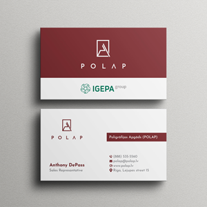 Business Card Design by Bikash Das for SIA Poligrafijas Apgads POLAP | Design: #31915581