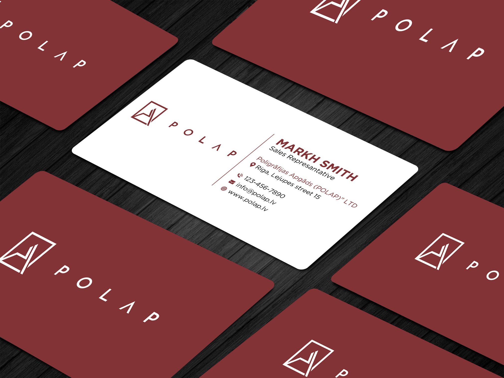 Business Card Design by Ekramul Hossen 2 for SIA Poligrafijas Apgads POLAP | Design #31874165