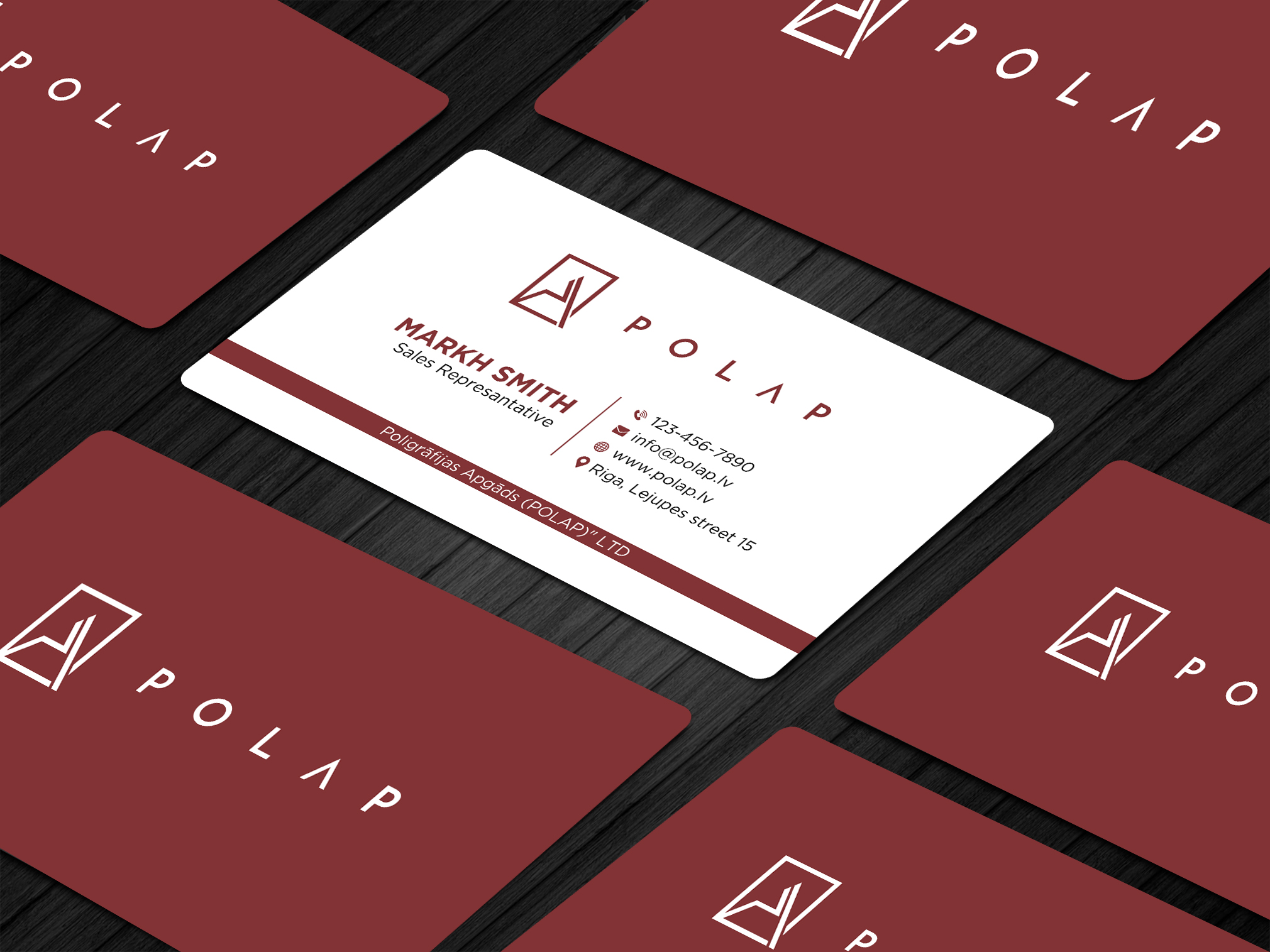 Business Card Design by Ekramul Hossen 2 for SIA Poligrafijas Apgads POLAP | Design #31874182