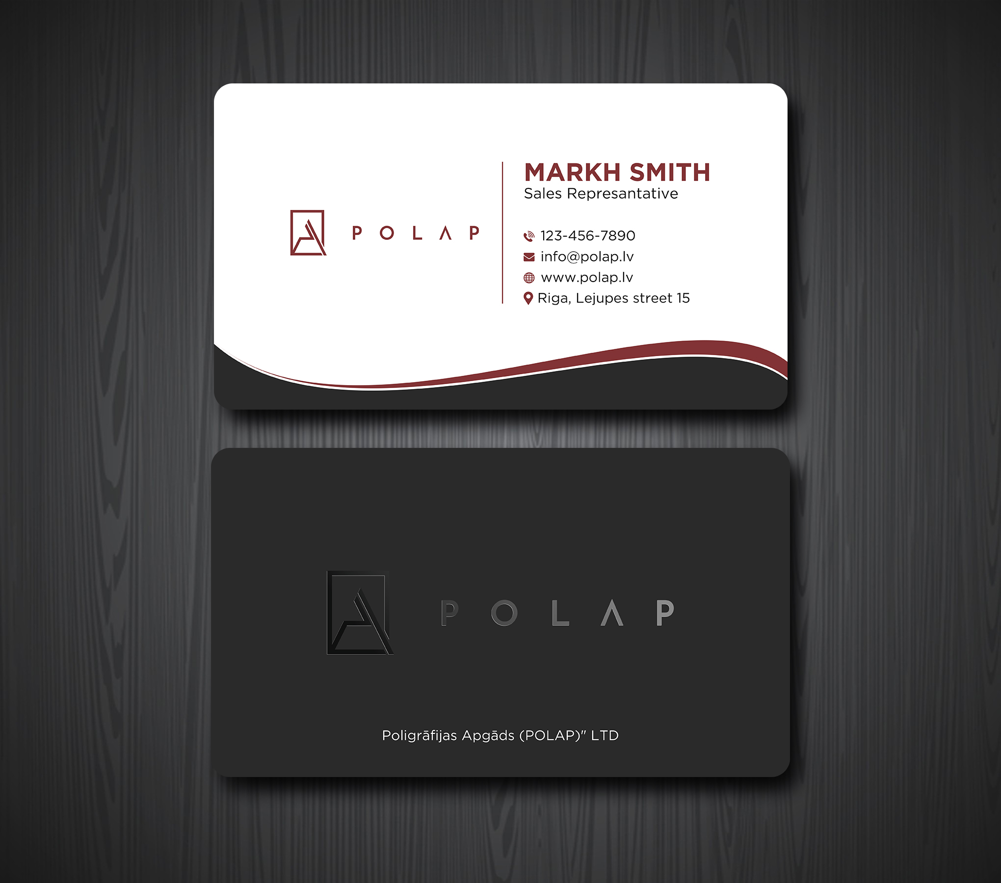 Business Card Design by Ekramul Hossen 2 for SIA Poligrafijas Apgads POLAP | Design #31874187