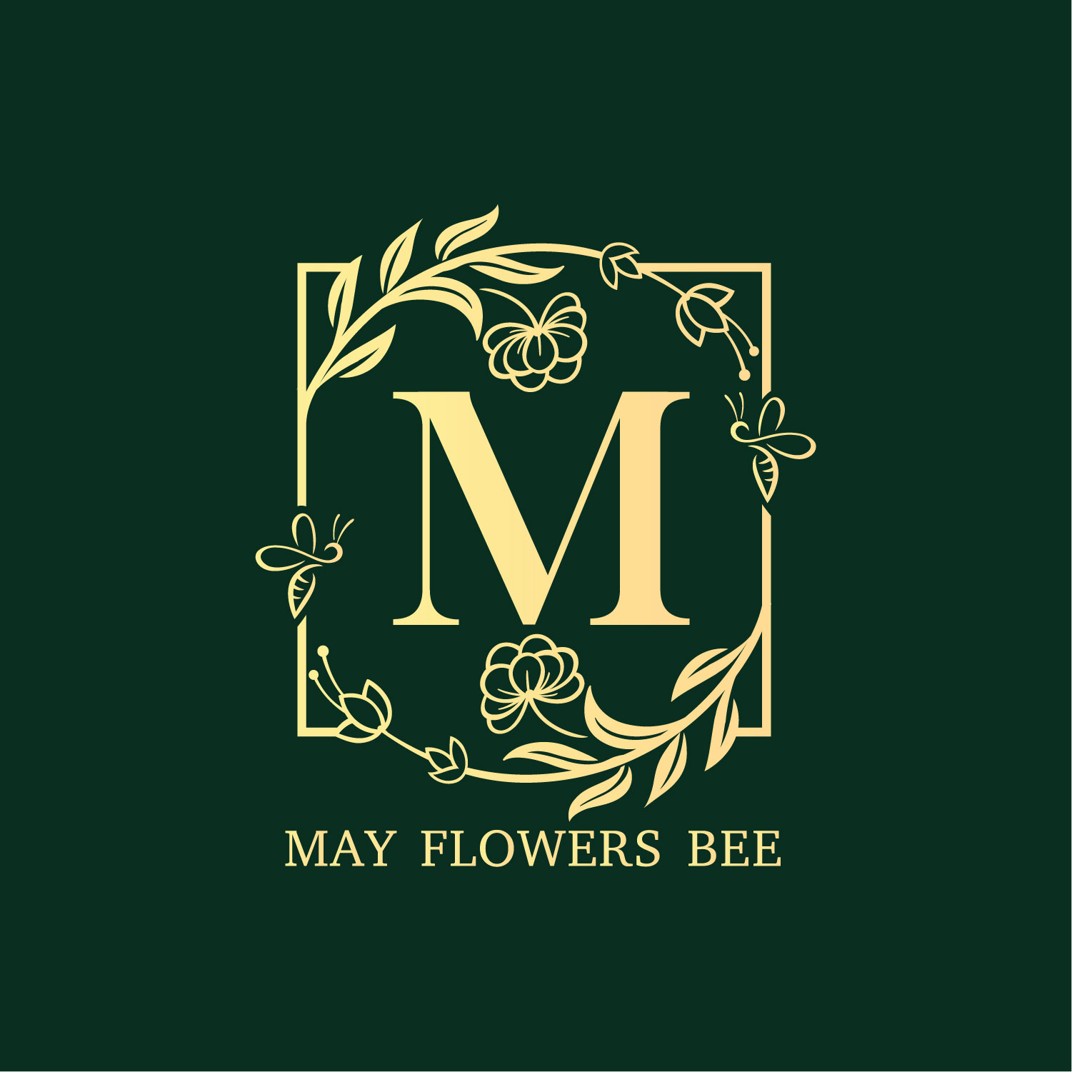 Logo Design by DesignFriday for May flowers bee | Design: #31933096