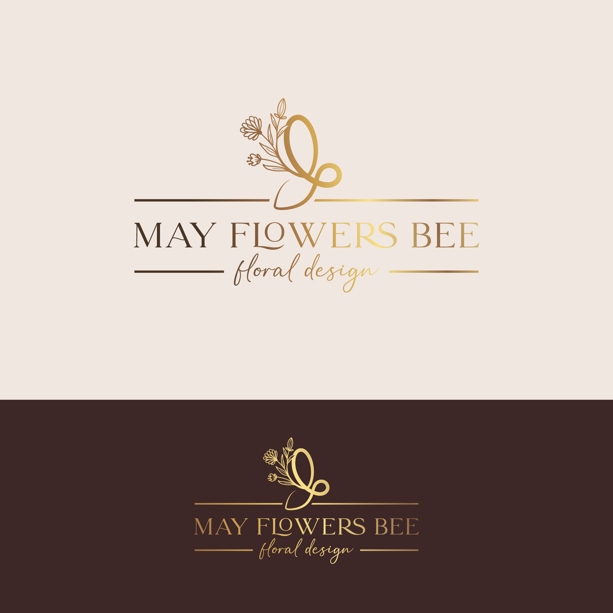 Logo Design by Peroni for May flowers bee | Design #31903273