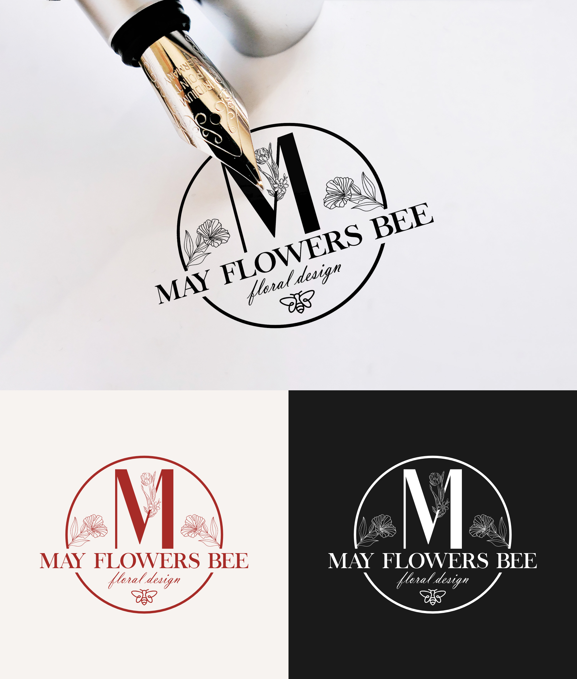 Logo Design by bangsatkau for May flowers bee | Design #31864177