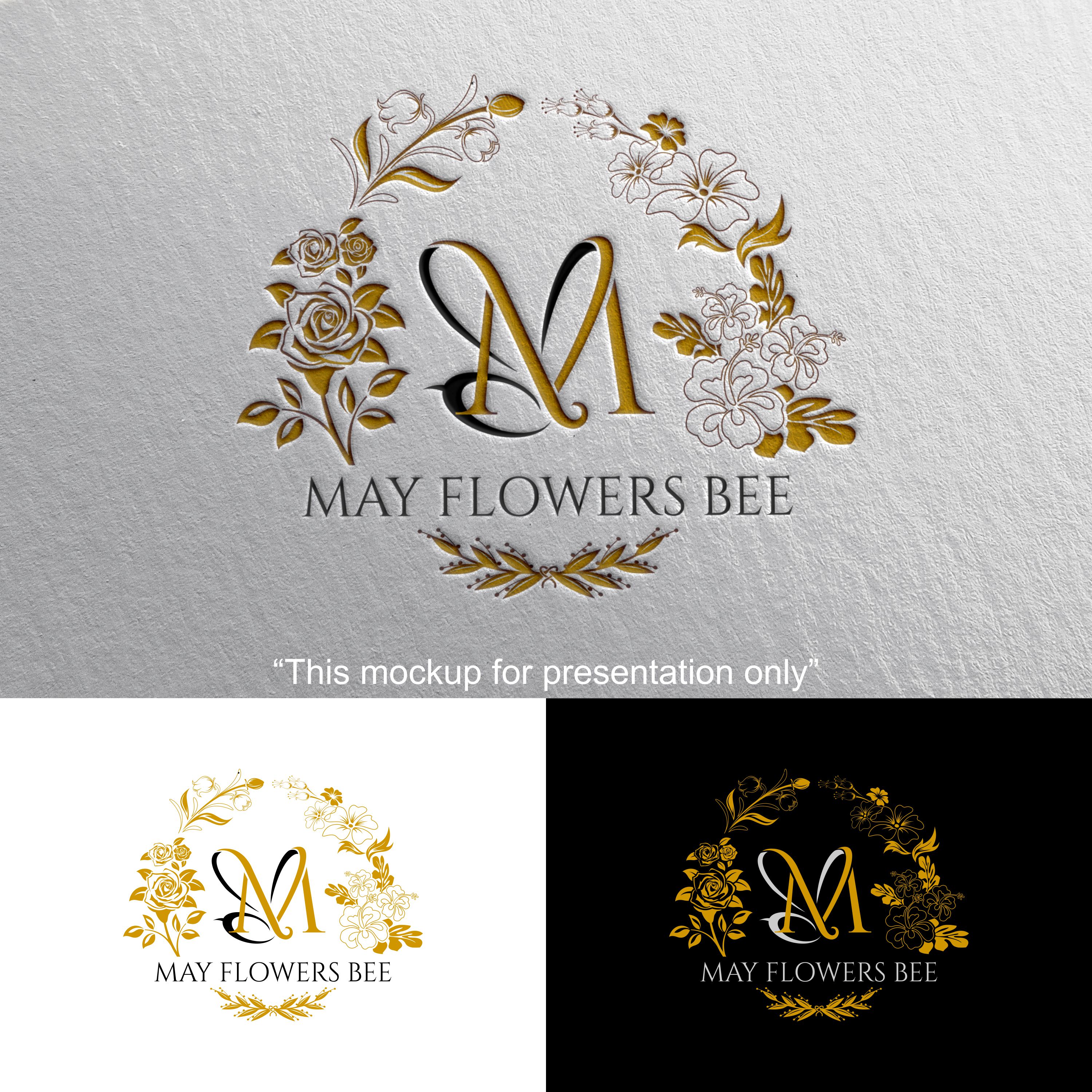 Logo Design by dhanuboy for May flowers bee | Design #31890633