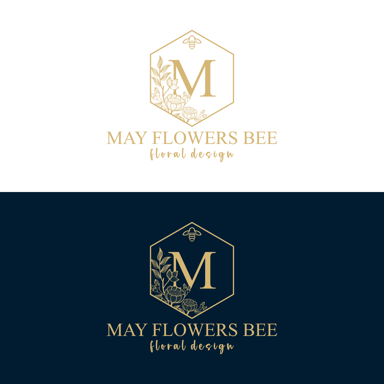 Logo Design by healer1617 for May flowers bee | Design #31886554