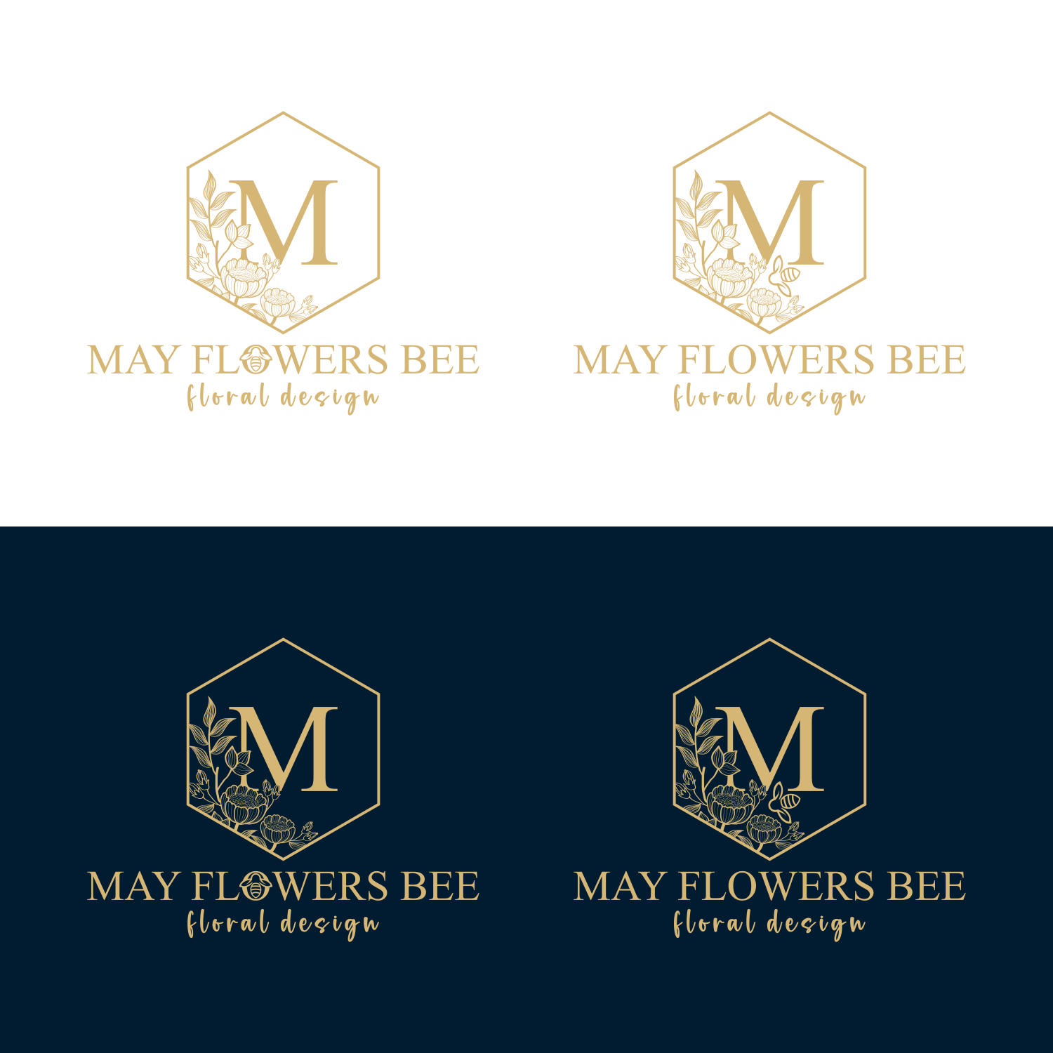 Logo Design by healer1617 for May flowers bee | Design #31898248