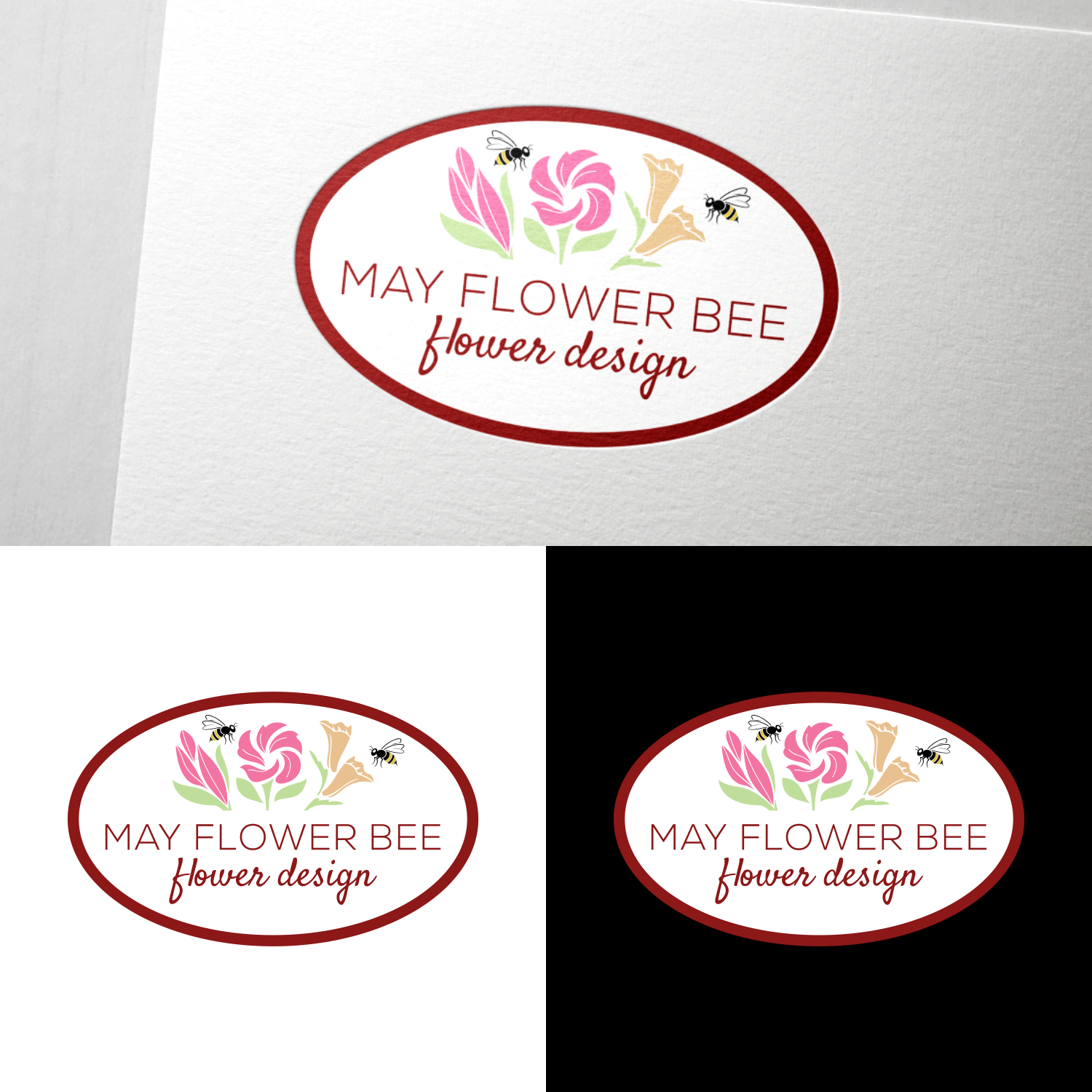 Logo Design by ulun4 for May flowers bee | Design #31872187