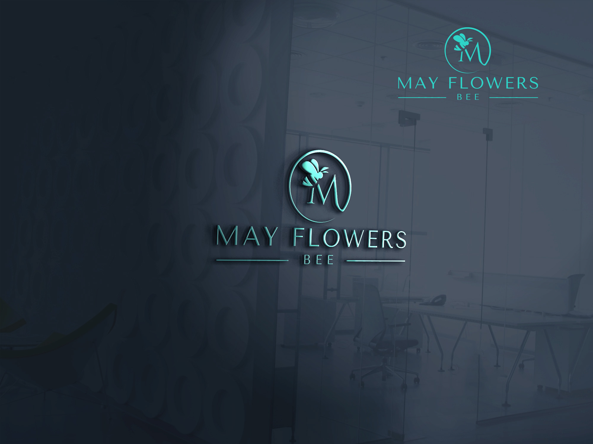 Logo Design by zeykan for May flowers bee | Design #31907069