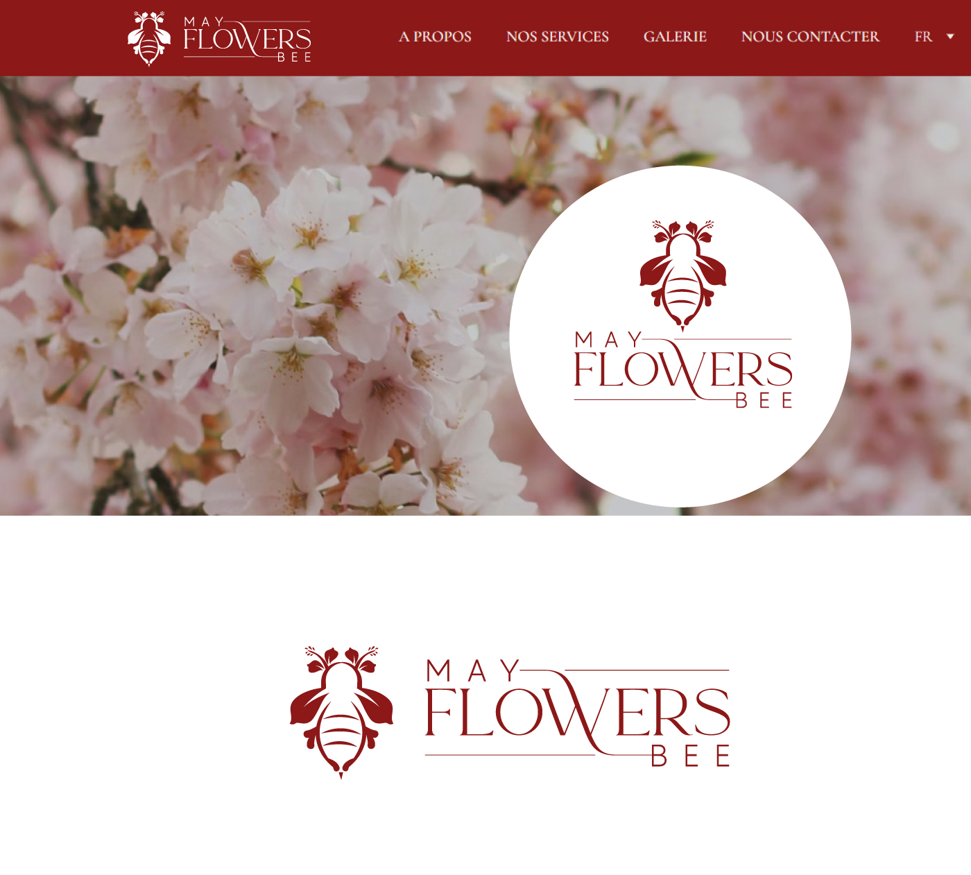 Logo Design by Rubia@ for May flowers bee | Design #31872277