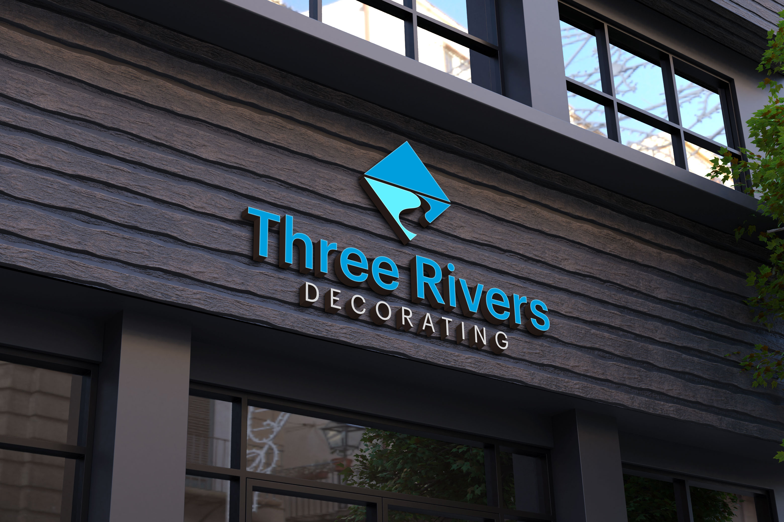Logo Design by Kavth for Three Rivers Decorating | Design #31889549