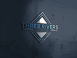 Logo Design by lijenta for Three Rivers Decorating | Design: #31884243