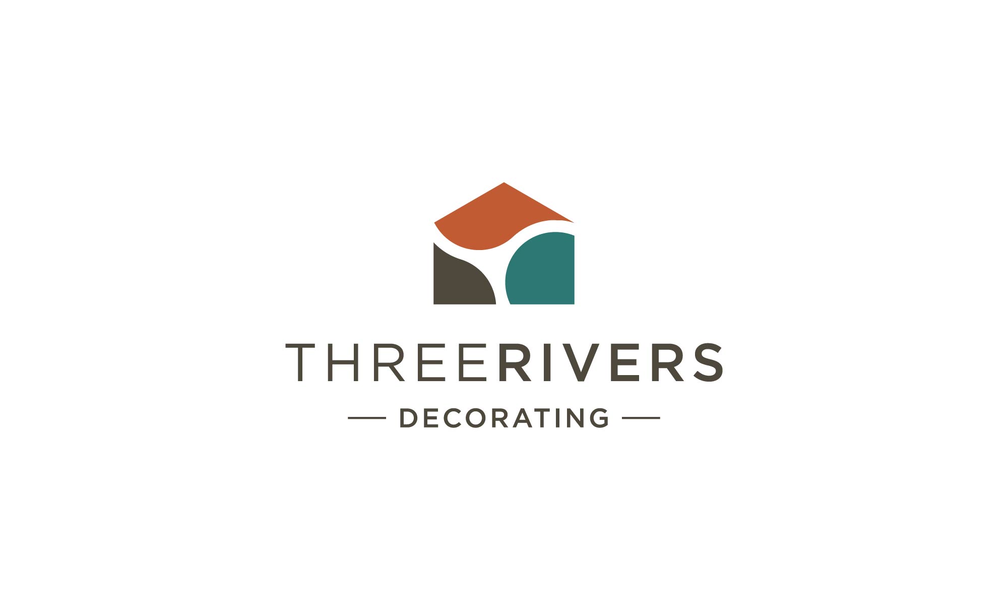 Logo Design by FransiskaDesign for Three Rivers Decorating | Design #31892376