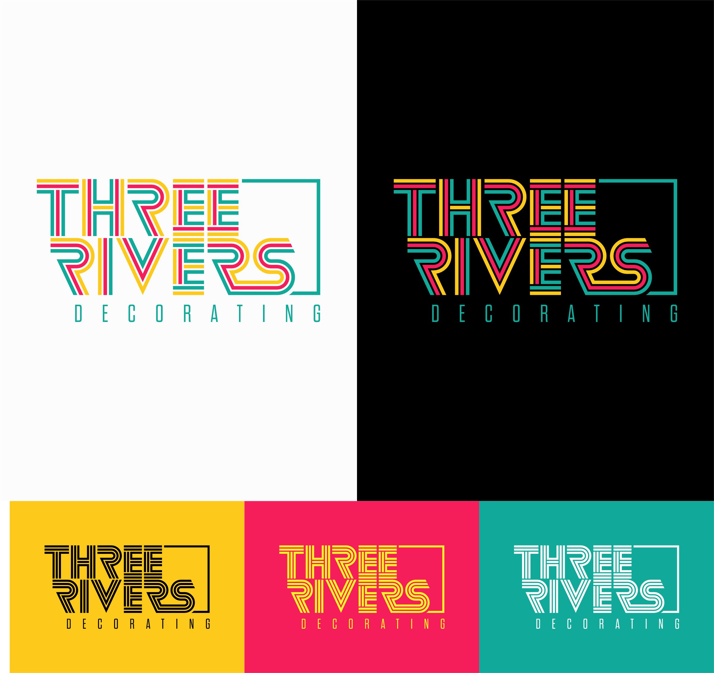 Logo Design by erikdesign for Three Rivers Decorating | Design #31909785