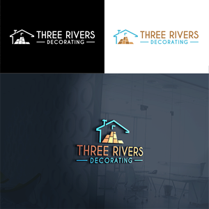 Logo Design by RA-bica for Three Rivers Decorating | Design: #31894652