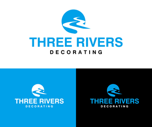 Logo Design by RaKu 2 for Three Rivers Decorating | Design: #31893446