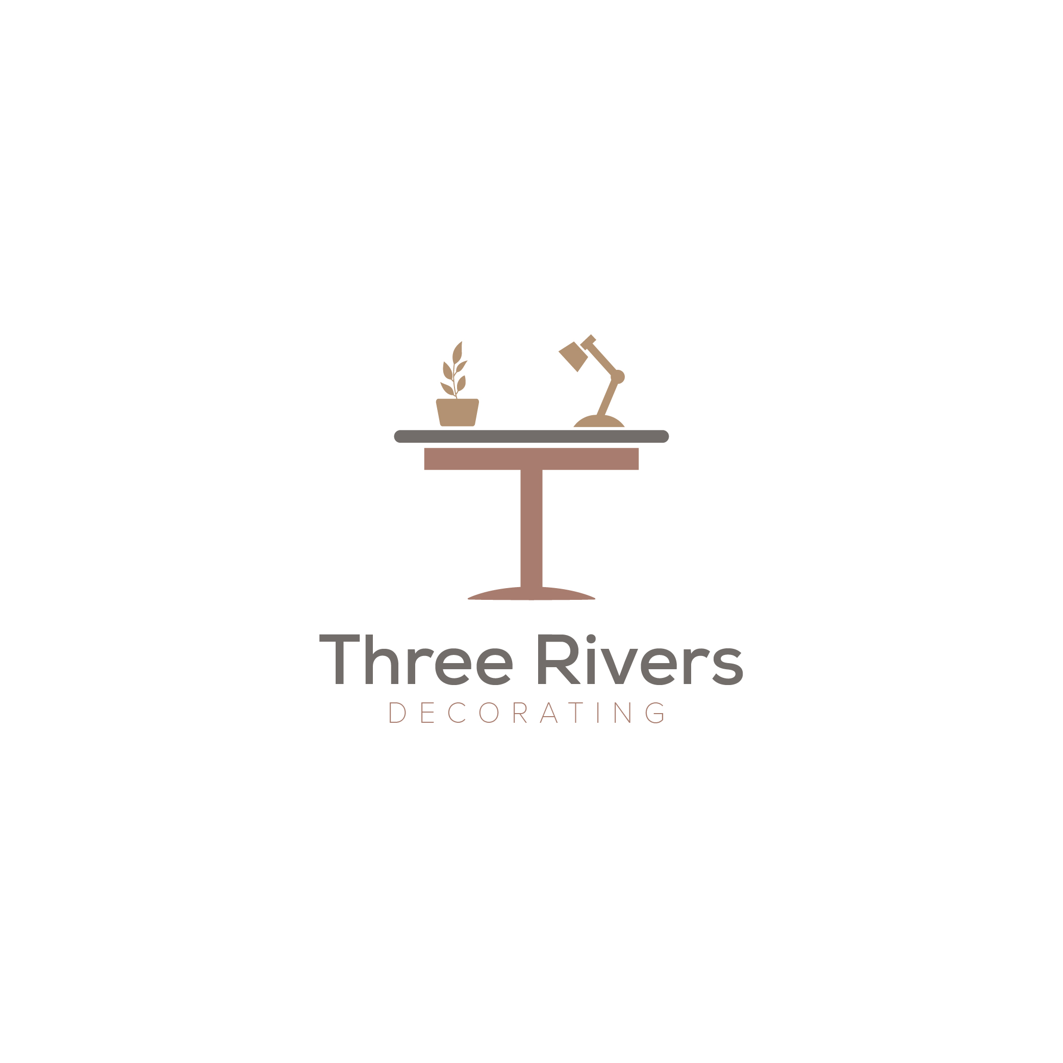 Logo Design by GraphicMonster for Three Rivers Decorating | Design #31871275