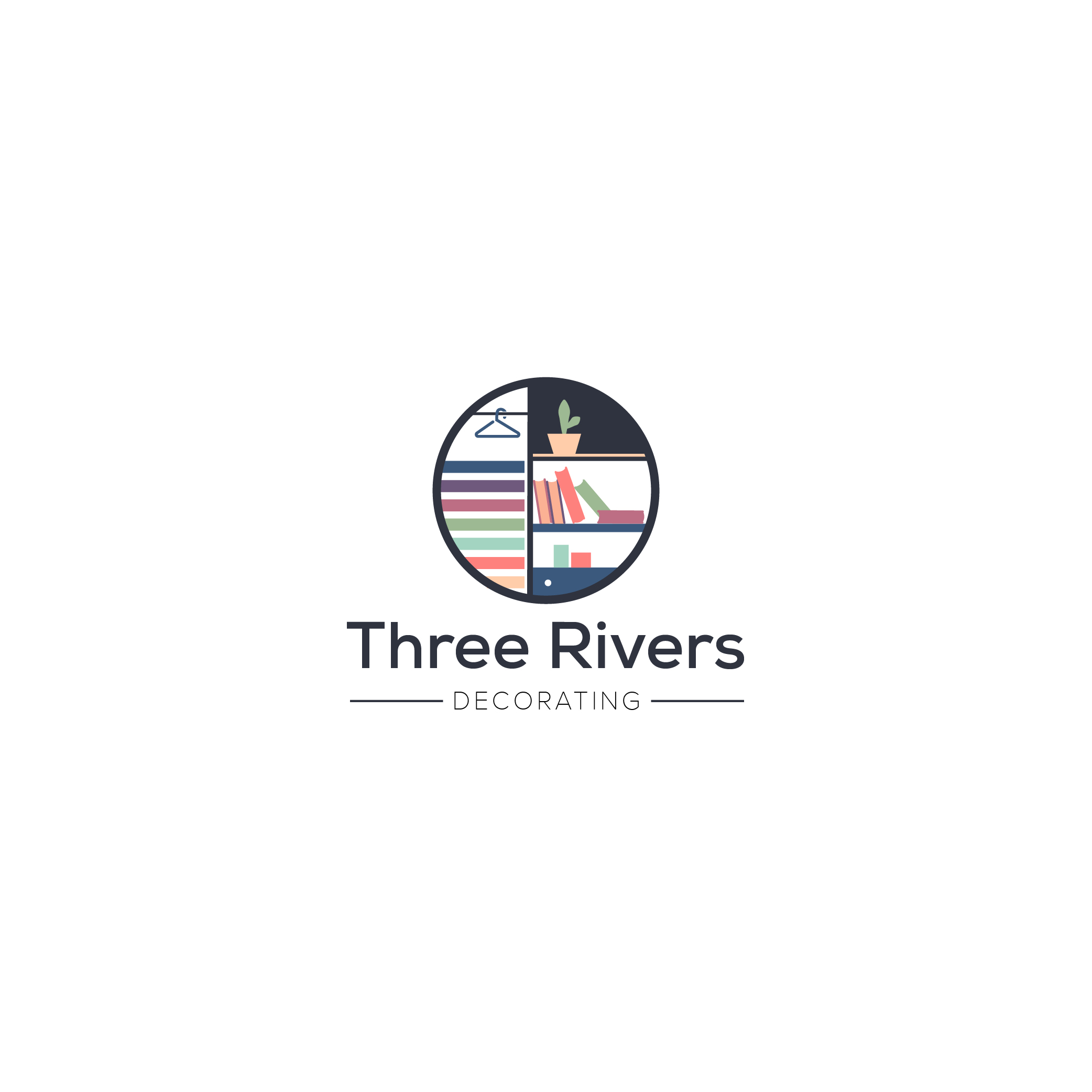 Logo Design by GraphicMonster for Three Rivers Decorating | Design #31871277