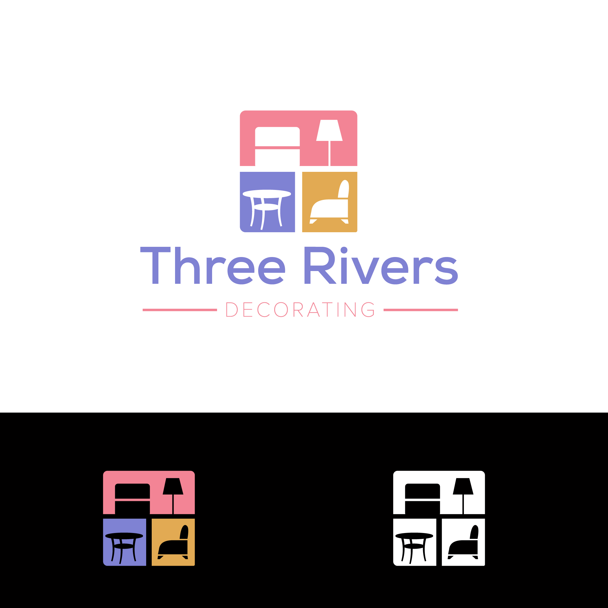 Logo Design by GraphicMonster for Three Rivers Decorating | Design #31895946