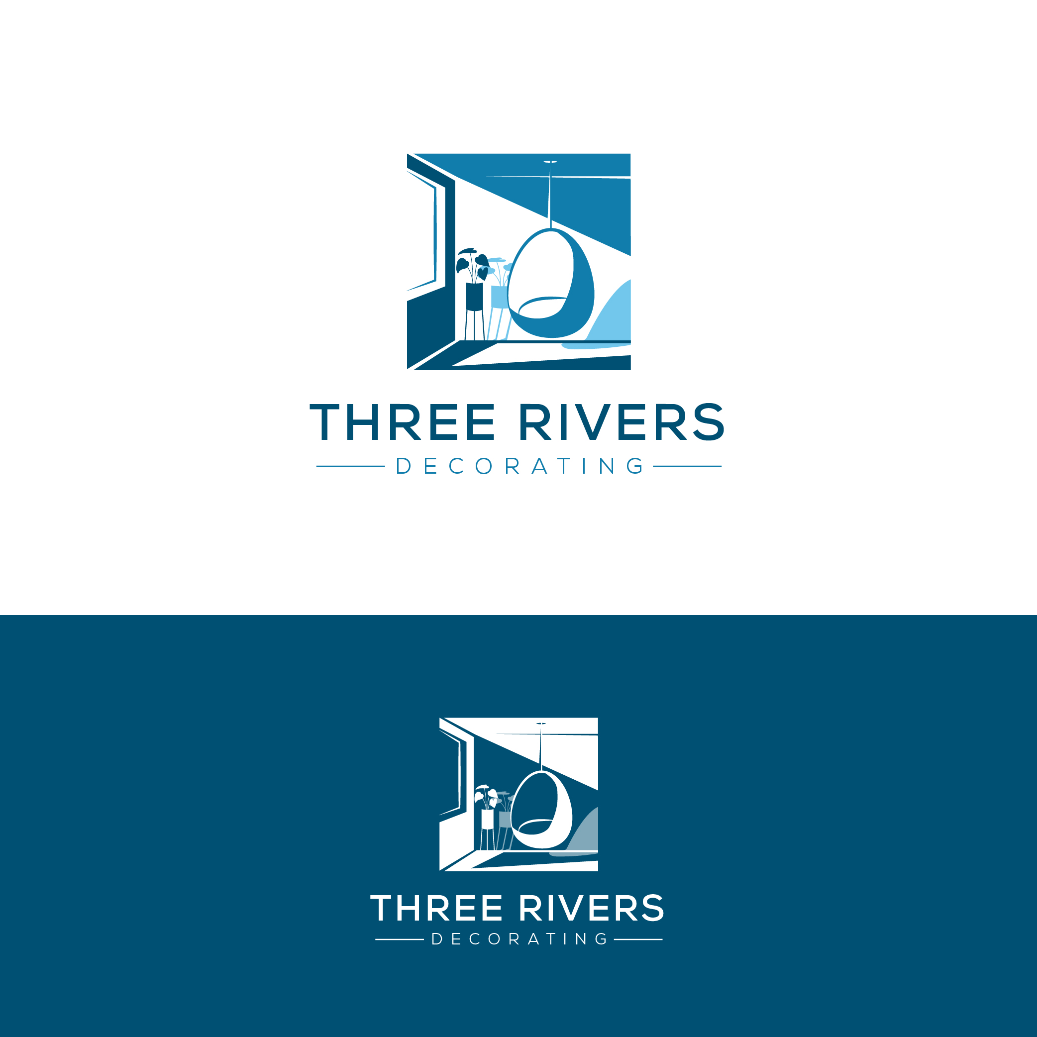 Logo Design by GraphicMonster for Three Rivers Decorating | Design #31897802